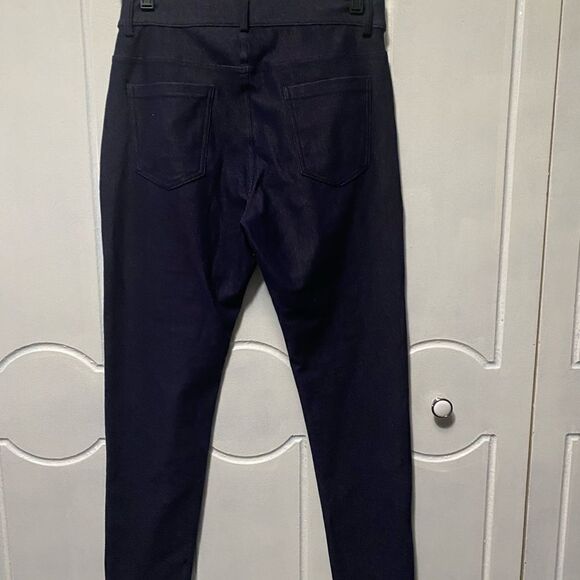 NWT Yelete Leggings jeans dark wash size large - Picture 4 of 7